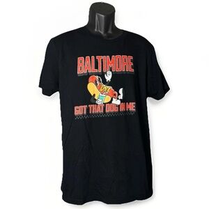 Baltimore Got That Dog In Me Baltimore Orioles Baseball Black Men’s T-Shirt Sz M